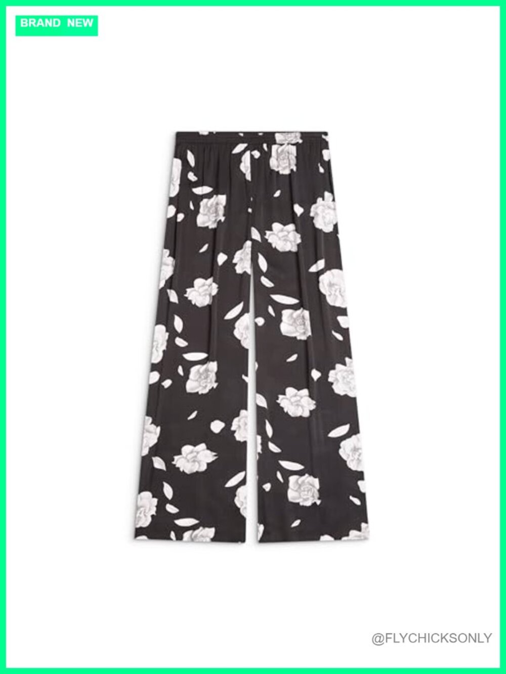 Satin Straight Leg Pajama Lounge Pants with Soft Elastic Waist for Day to Night